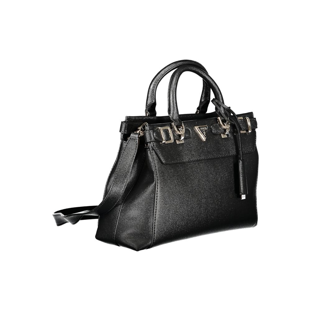 Guess Jeans Schwarz Polyethylen Frauen Handtasche